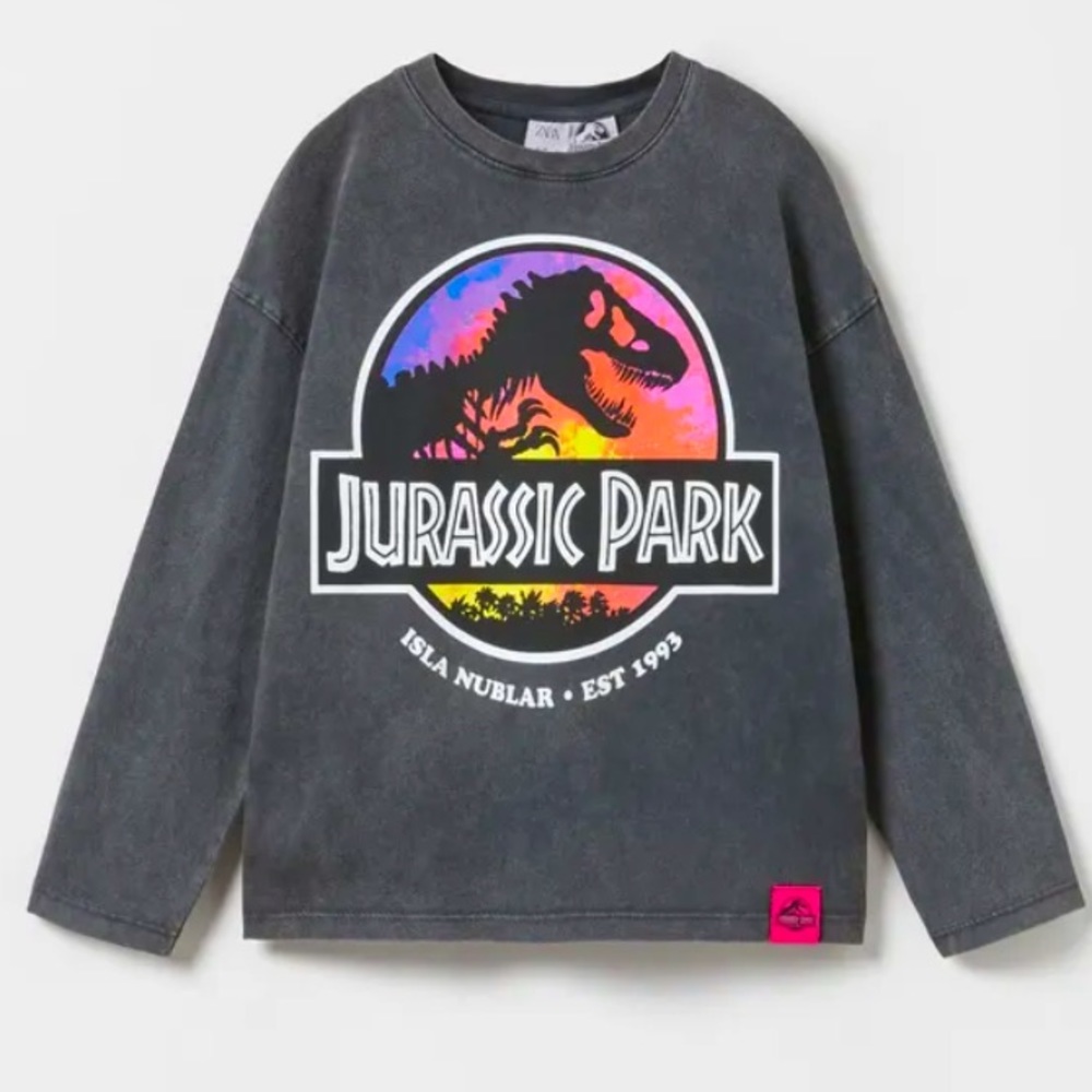 LAST PRICE NWT Zara Jurassic Park and Universal Studios T-shirt